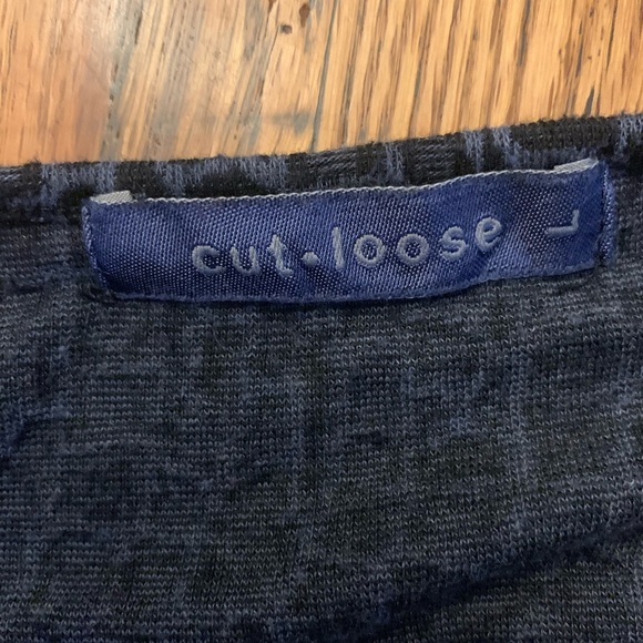 Cut Loose patterned Tunic Top blouse mature 3/4 sleeves - Picture 5 of 6